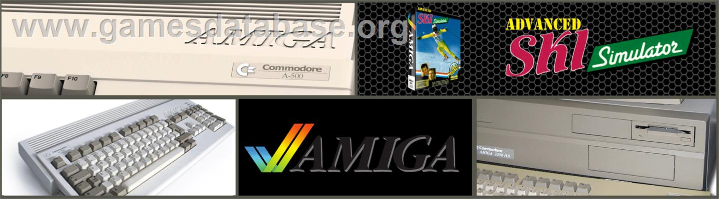 Advanced Ski Simulator - Commodore Amiga - Artwork - Marquee