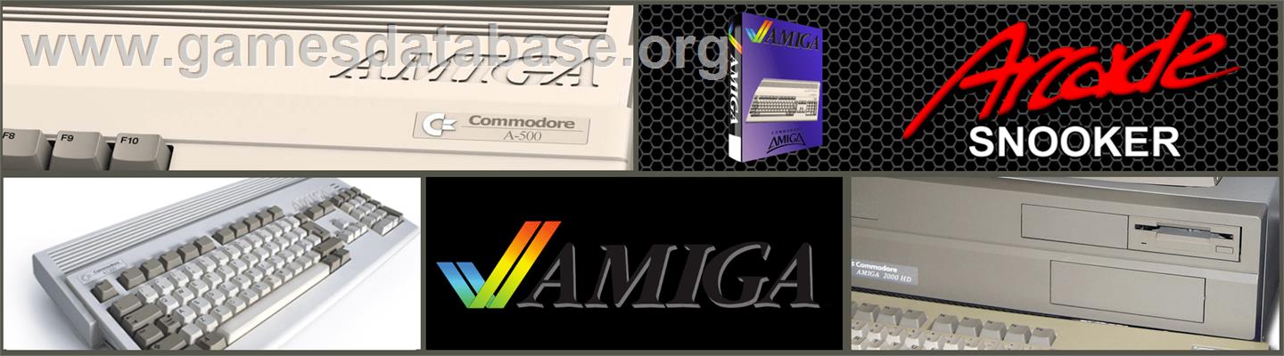 Arcade Snooker - Commodore Amiga - Artwork - Marquee