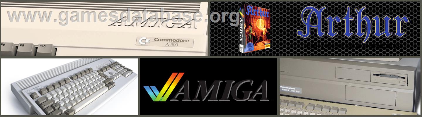 Arthur: The Quest for Excalibur - Commodore Amiga - Artwork - Marquee