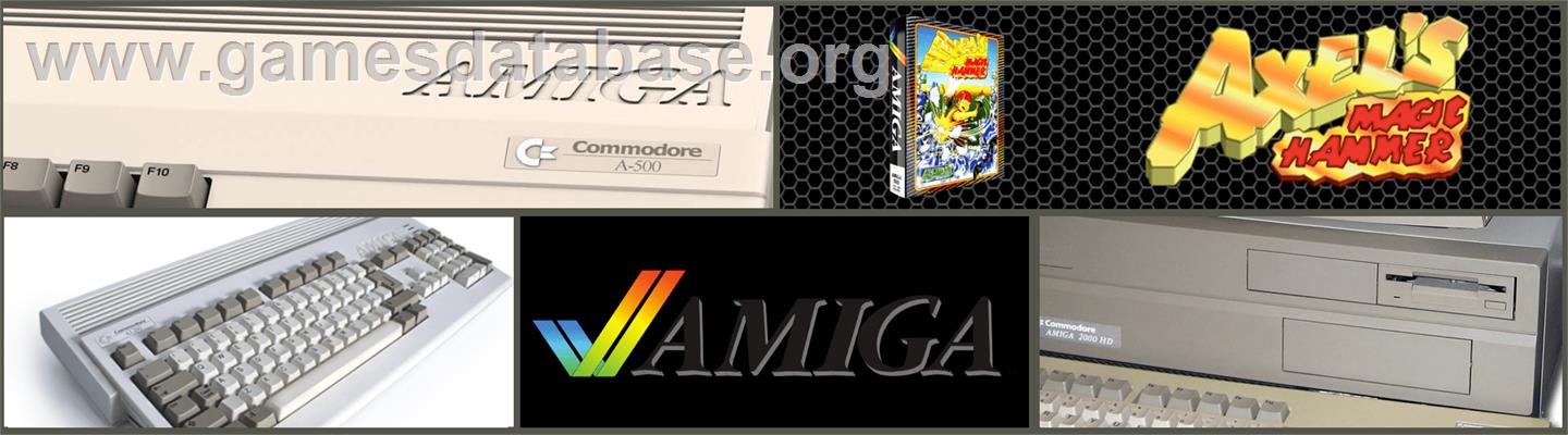 Axel's Magic Hammer - Commodore Amiga - Artwork - Marquee
