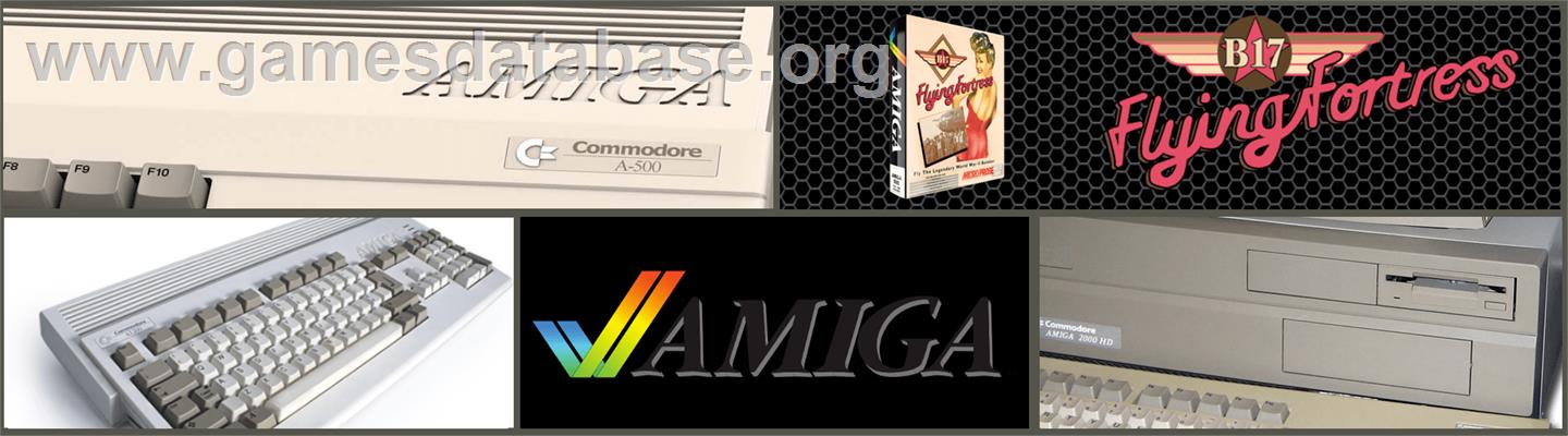 B-17 Flying Fortress - Commodore Amiga - Artwork - Marquee