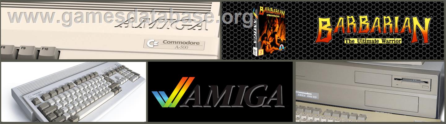 Barbarian: The Ultimate Warrior - Commodore Amiga - Artwork - Marquee