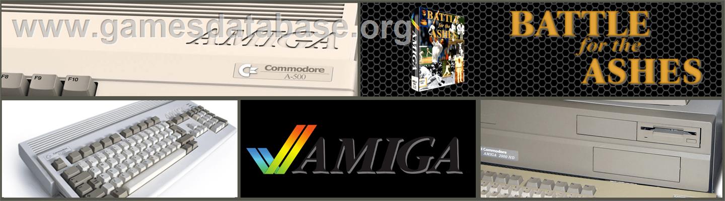 Battle for the Ashes - Commodore Amiga - Artwork - Marquee