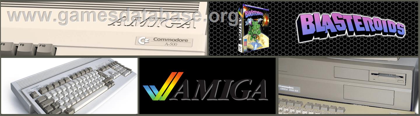 Blasteroids - Commodore Amiga - Artwork - Marquee