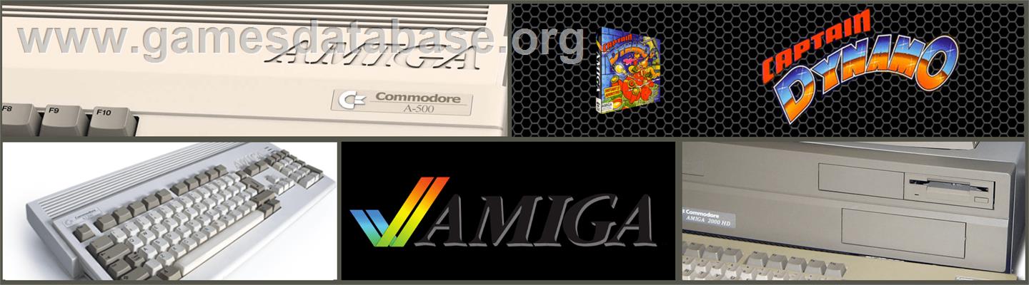 Captain Dynamo - Commodore Amiga - Artwork - Marquee