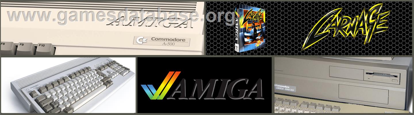 Carnage - Commodore Amiga - Artwork - Marquee