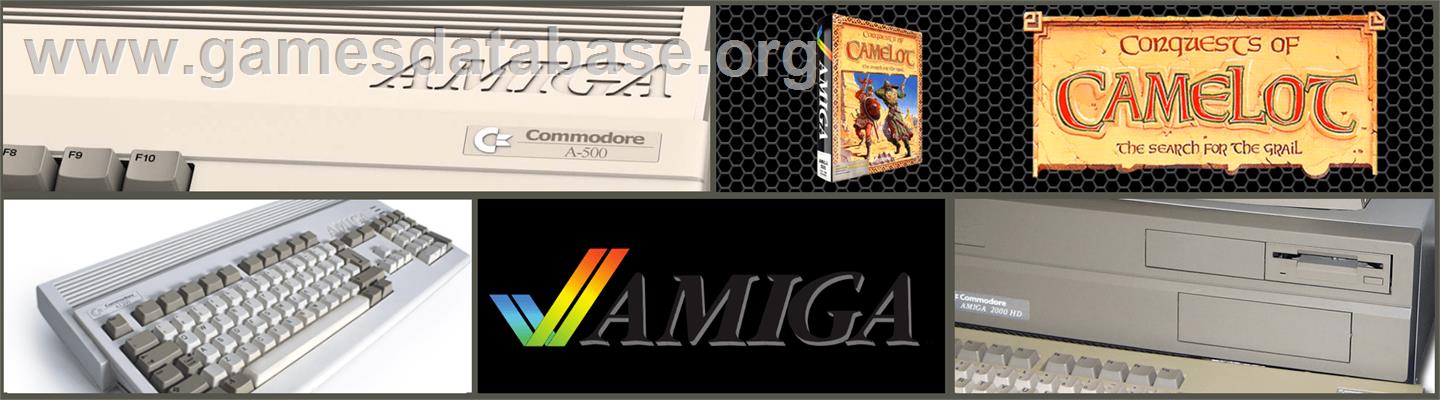 Conquests of Camelot: The Search for the Grail - Commodore Amiga - Artwork - Marquee