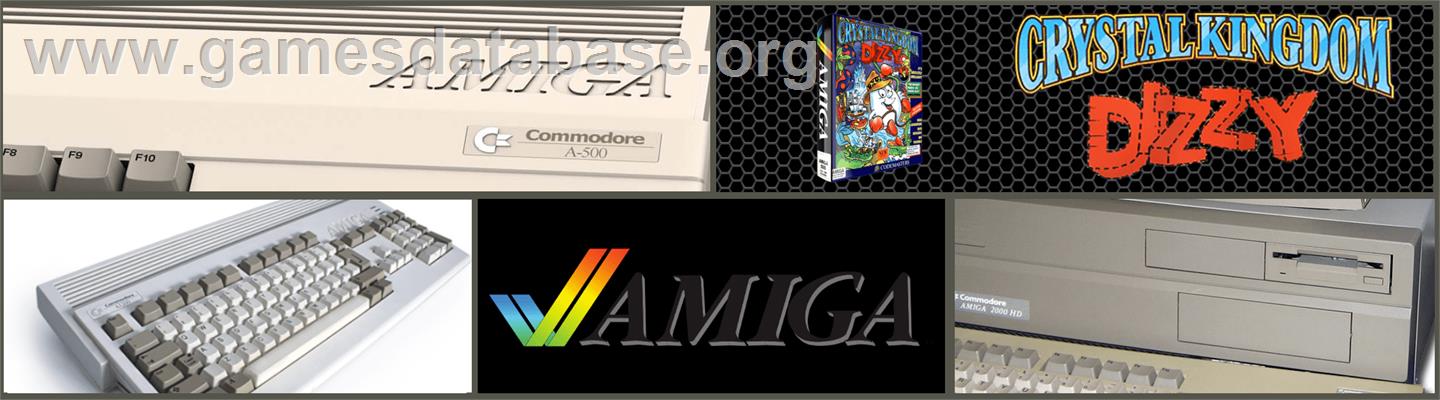 Crystal Kingdom Dizzy - Commodore Amiga - Artwork - Marquee
