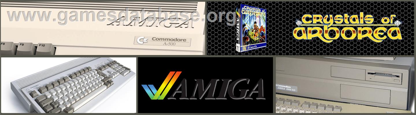 Crystals of Arborea - Commodore Amiga - Artwork - Marquee