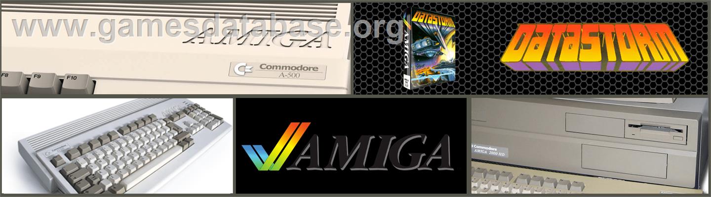Datastorm - Commodore Amiga - Artwork - Marquee