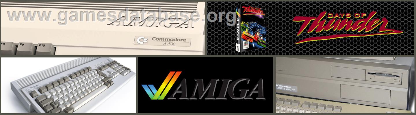 Days of Thunder - Commodore Amiga - Artwork - Marquee