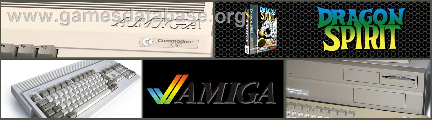 Dragon Spirit - Commodore Amiga - Artwork - Marquee