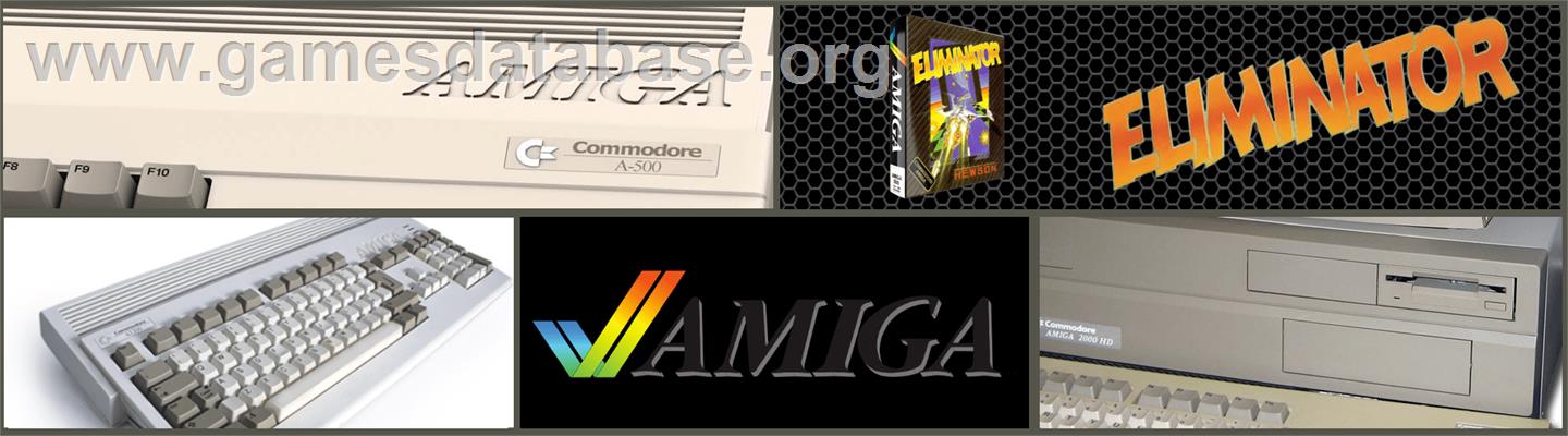 Eliminator - Commodore Amiga - Artwork - Marquee