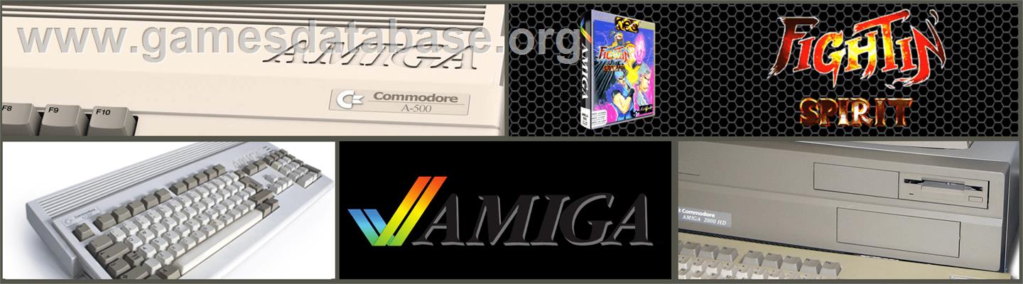 Fightin' Spirit - Commodore Amiga - Artwork - Marquee