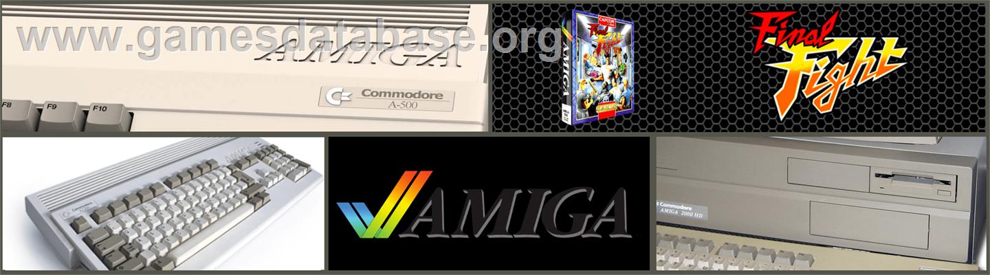 Final Fight - Commodore Amiga - Artwork - Marquee