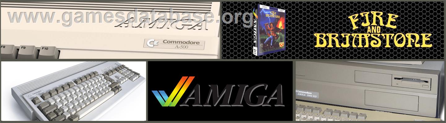 Fire and Brimstone - Commodore Amiga - Artwork - Marquee