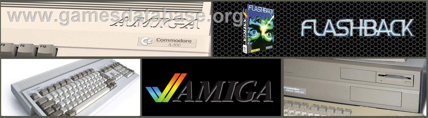 Flashback - Commodore Amiga - Artwork - Marquee