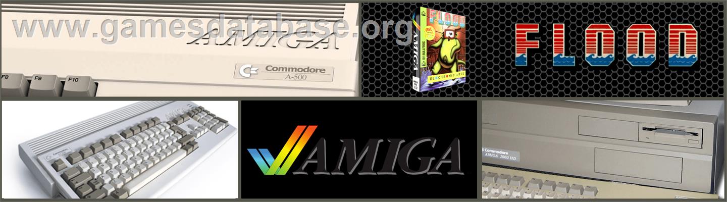 Flood - Commodore Amiga - Artwork - Marquee