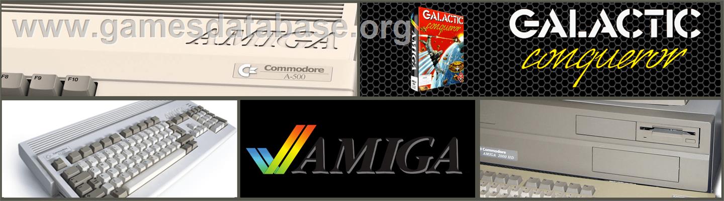 Galactic Conqueror - Commodore Amiga - Artwork - Marquee