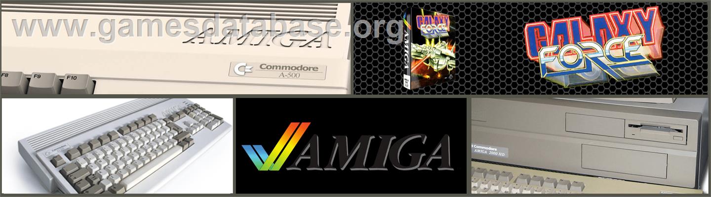 Galaxy Force 2 - Commodore Amiga - Artwork - Marquee