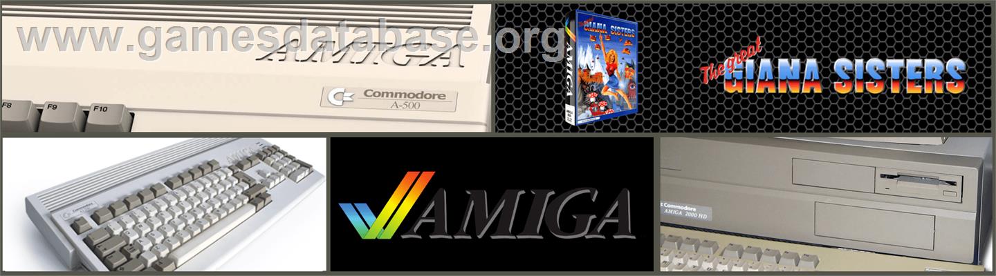 Great Giana Sisters - Commodore Amiga - Artwork - Marquee