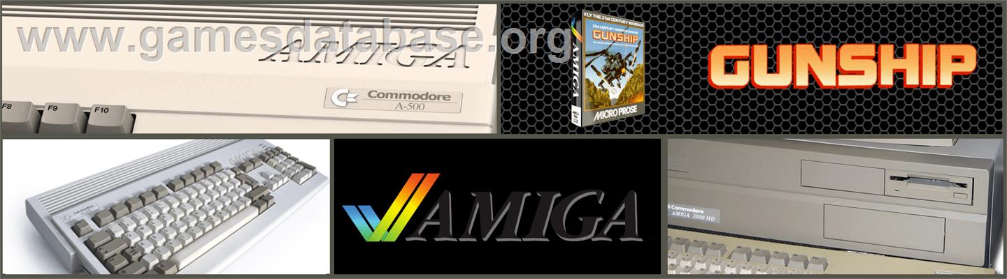 Gunship - Commodore Amiga - Artwork - Marquee