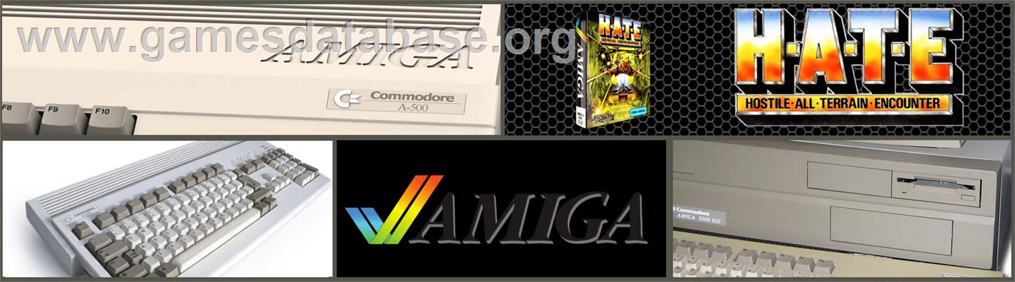 HATE - Commodore Amiga - Artwork - Marquee