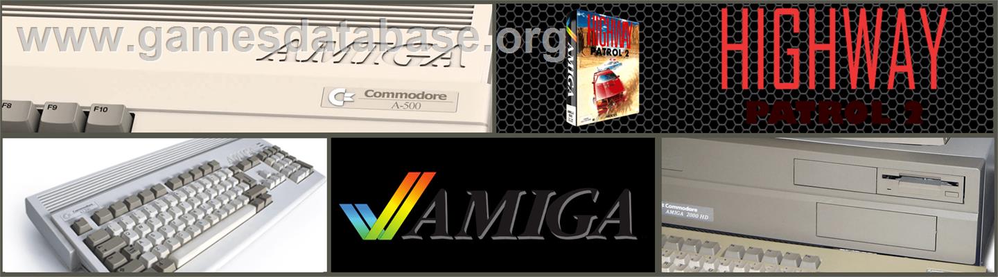 Highway Patrol 2 - Commodore Amiga - Artwork - Marquee
