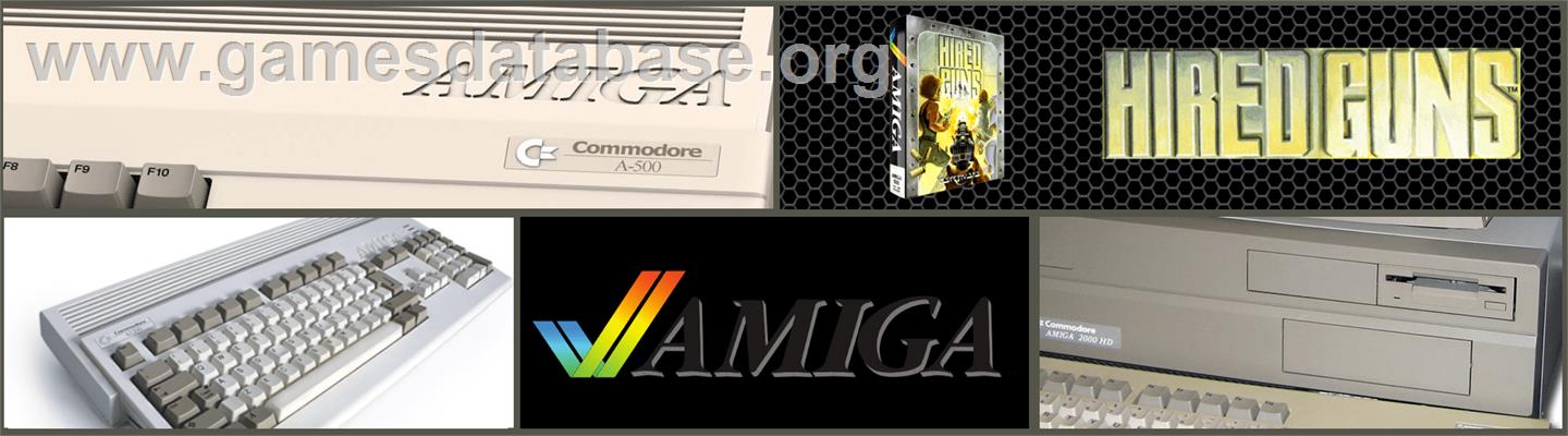 Hired Guns - Commodore Amiga - Artwork - Marquee
