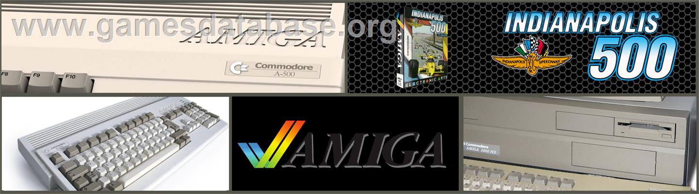 Indianapolis 500: The Simulation - Commodore Amiga - Artwork - Marquee
