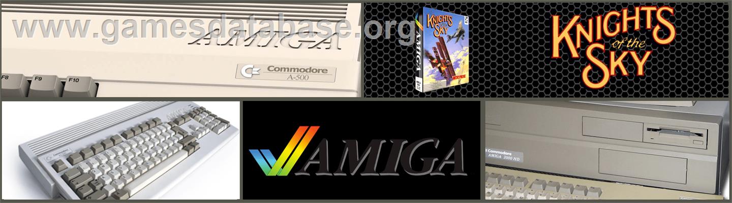 Knights of the Sky - Commodore Amiga - Artwork - Marquee