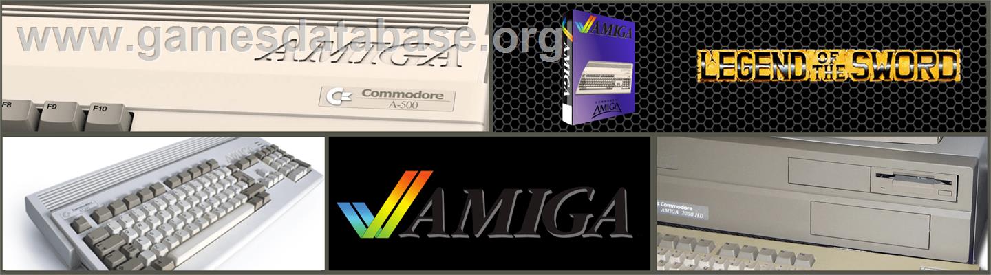 Legend of the Sword - Commodore Amiga - Artwork - Marquee