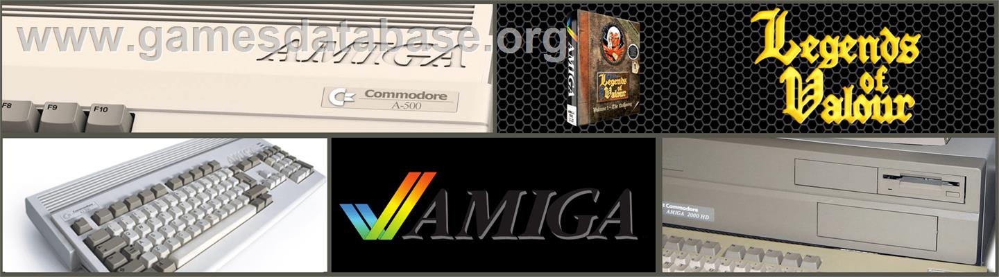 Legends of Valour - Commodore Amiga - Artwork - Marquee