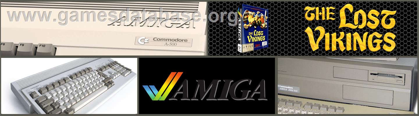 Lost Vikings - Commodore Amiga - Artwork - Marquee