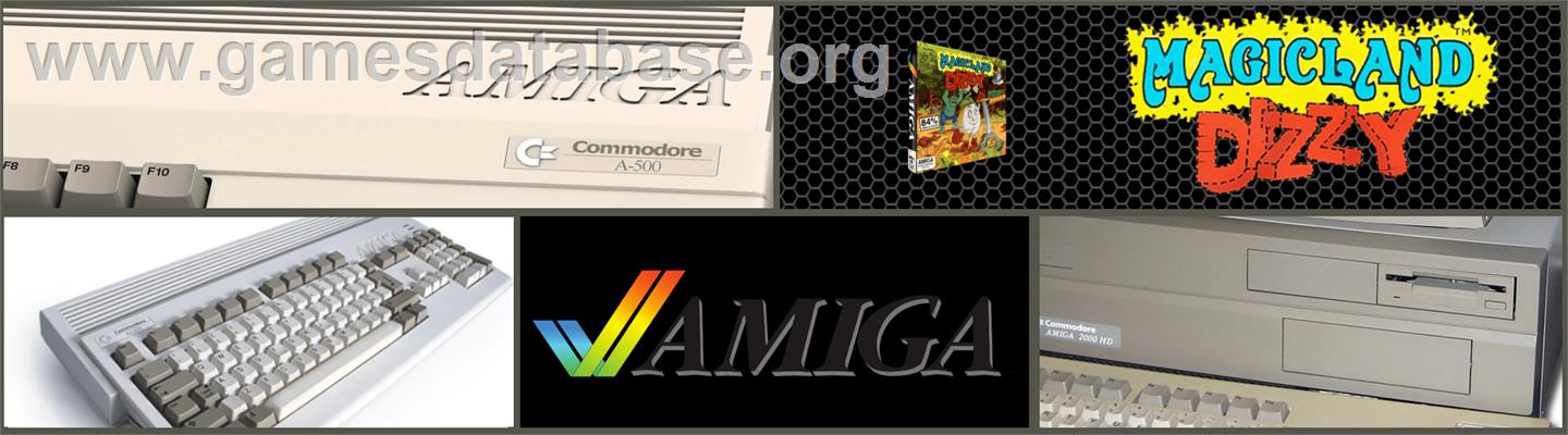 Magicland Dizzy - Commodore Amiga - Artwork - Marquee