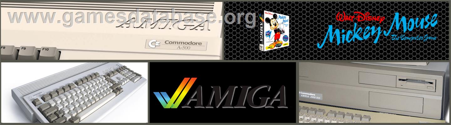 Mickey Mouse: The Computer Game - Commodore Amiga - Artwork - Marquee