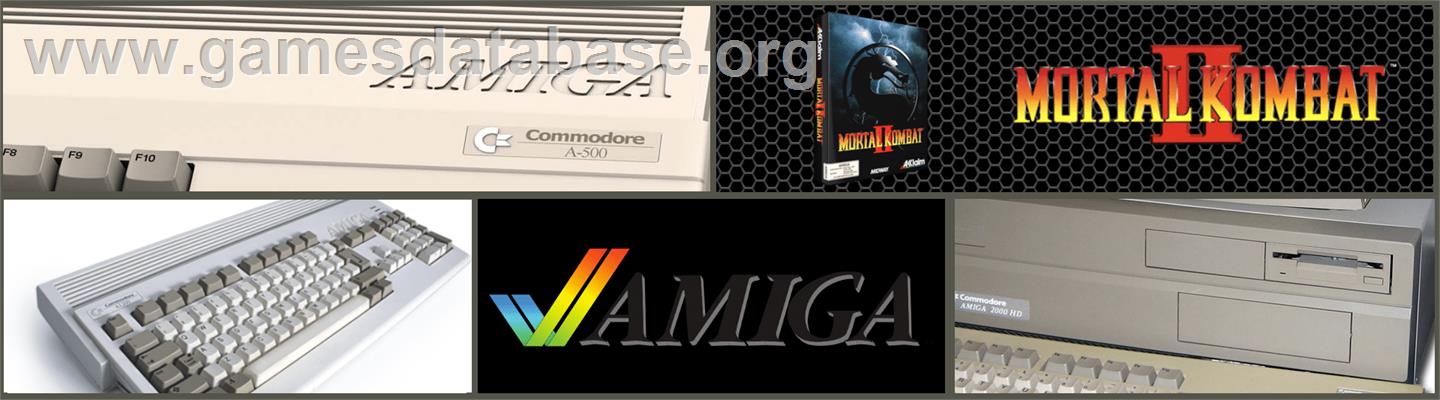 Mortal Kombat II - Commodore Amiga - Artwork - Marquee