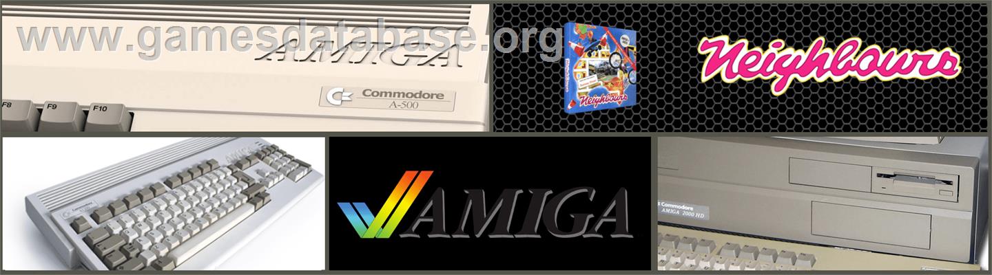 Neighbours - Commodore Amiga - Artwork - Marquee
