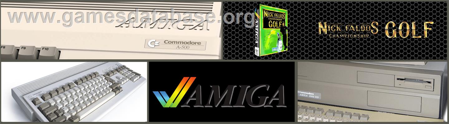 Nick Faldo's Championship Golf - Commodore Amiga - Artwork - Marquee