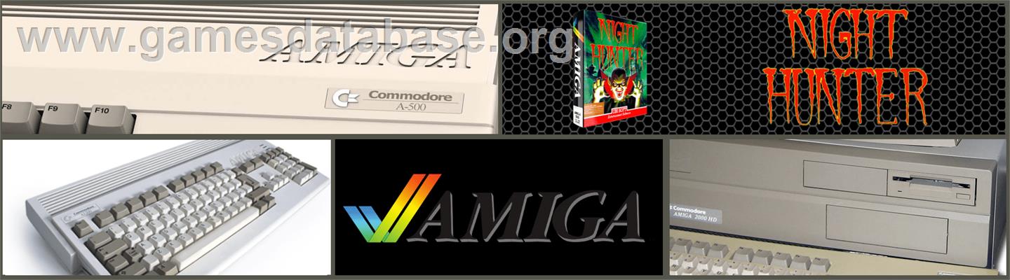 Night Hunter - Commodore Amiga - Artwork - Marquee