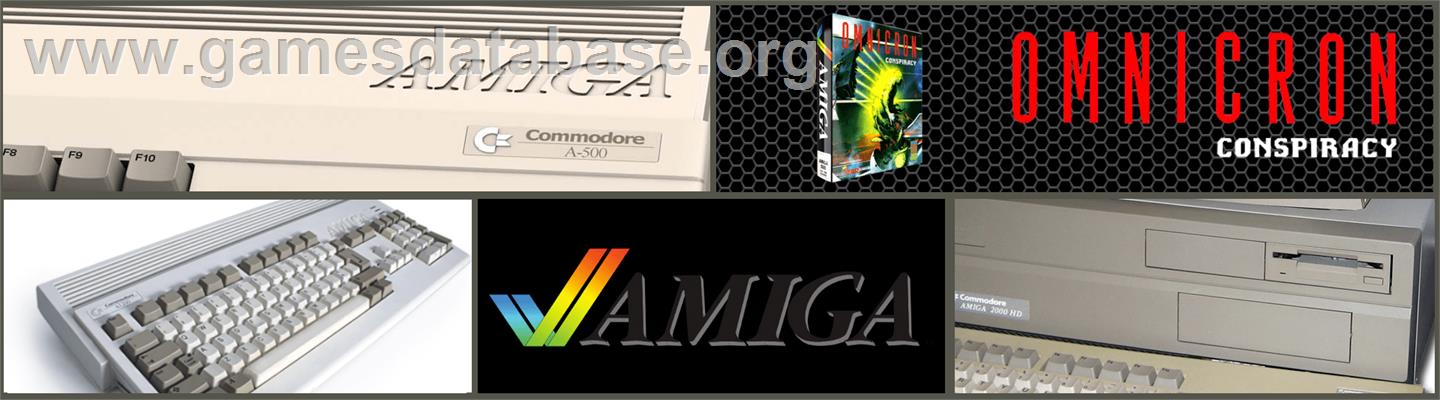 Omnicron Conspiracy - Commodore Amiga - Artwork - Marquee