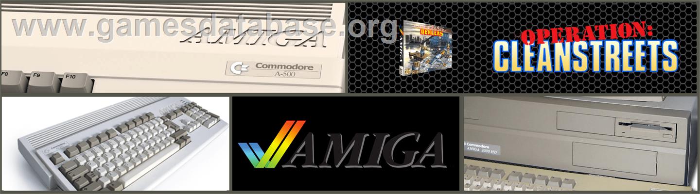 Operation: Cleanstreets - Commodore Amiga - Artwork - Marquee