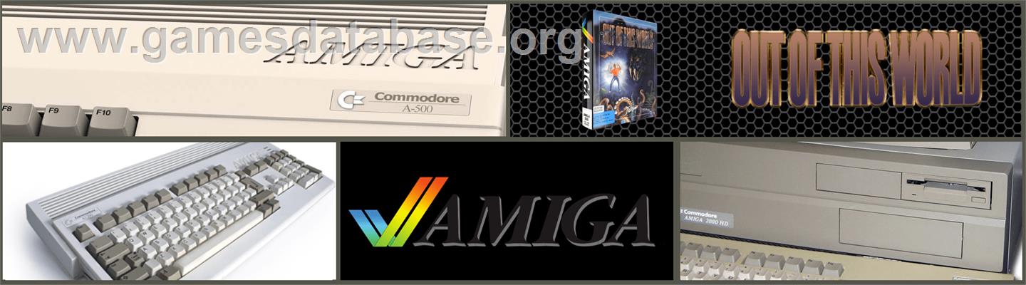 Out of This World - Commodore Amiga - Artwork - Marquee