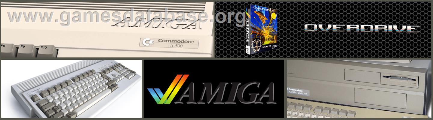 Overdrive - Commodore Amiga - Artwork - Marquee