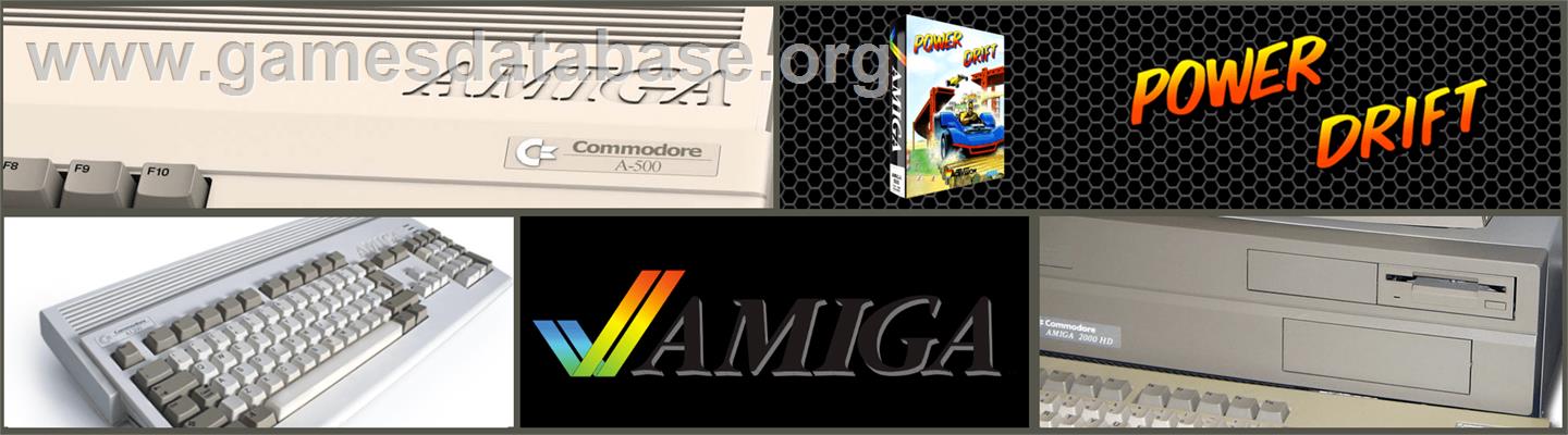 Power Drift - Commodore Amiga - Artwork - Marquee