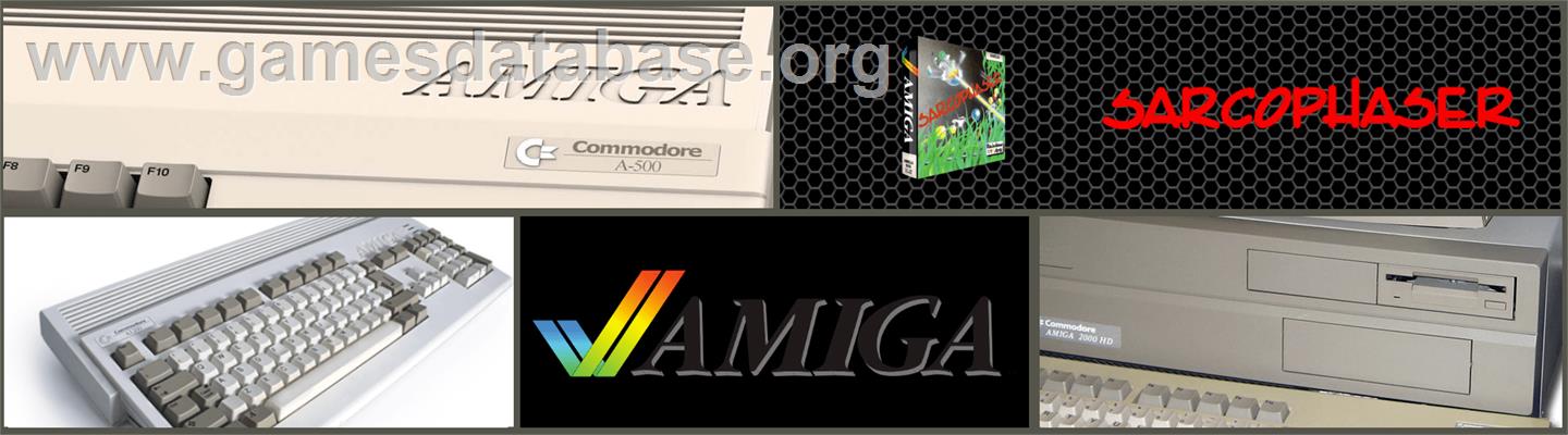 Sarcophaser - Commodore Amiga - Artwork - Marquee