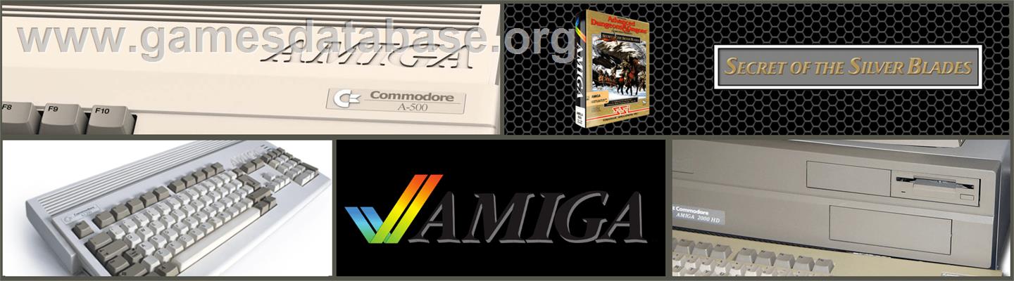 Secret of the Silver Blades - Commodore Amiga - Artwork - Marquee