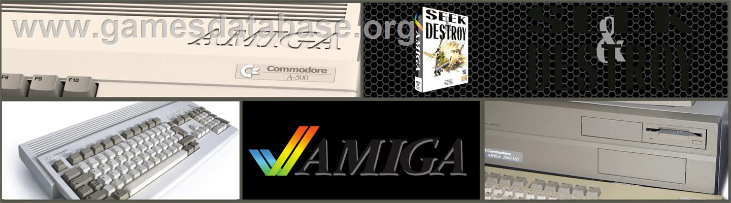 Seek and Destroy - Commodore Amiga - Artwork - Marquee