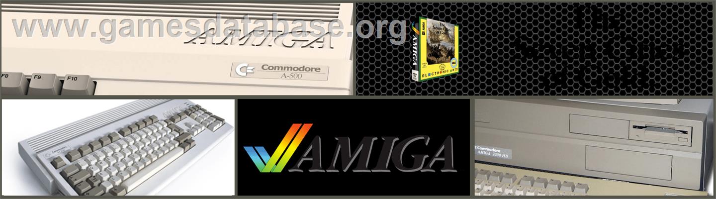 Seven Cities of Gold - Commodore Amiga - Artwork - Marquee
