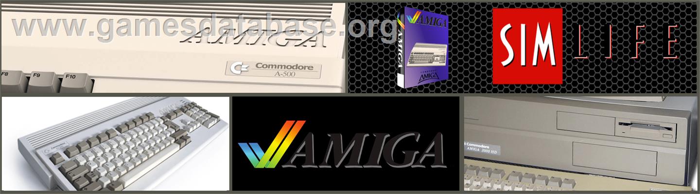Sim Life - Commodore Amiga - Artwork - Marquee